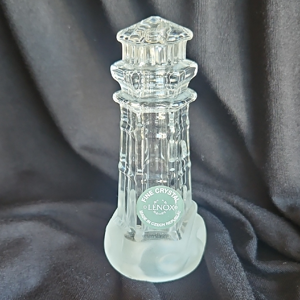 Lenox Fine Crystal Lighthouse Salt Shaker